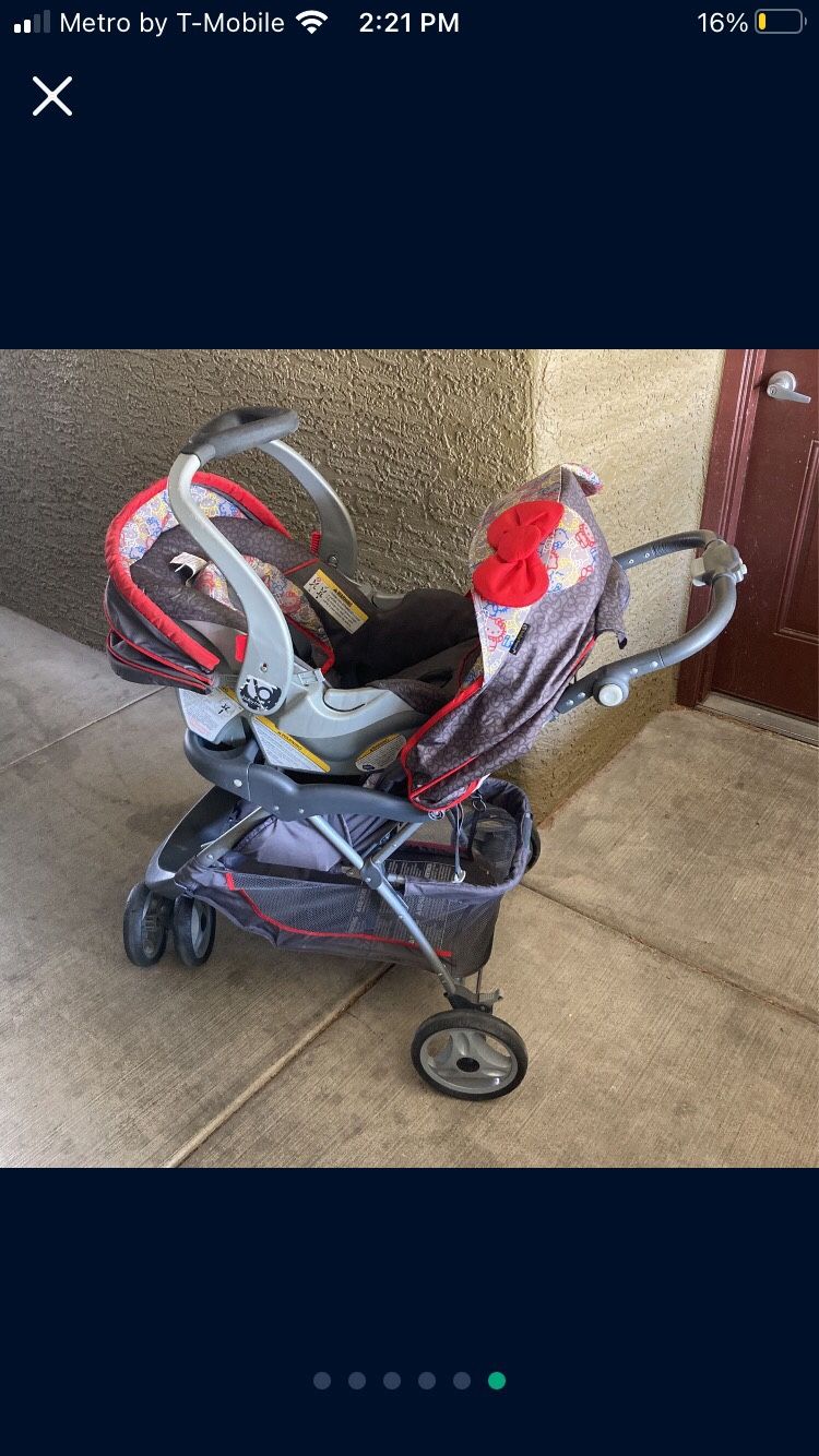 Hello Kitty Stroller & Car seat