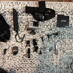 Go Pro Hero 3+ Silver Edition With Accessories