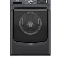 Maytag Pet Pro High Efficiency Stackable Large (5-cu ft) Front Load Washer With Steam Cycle (midnight Steel)