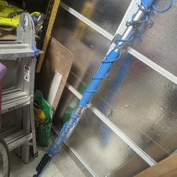 Solar Panel Telescoping Cleaning Brush With Hose Attachment