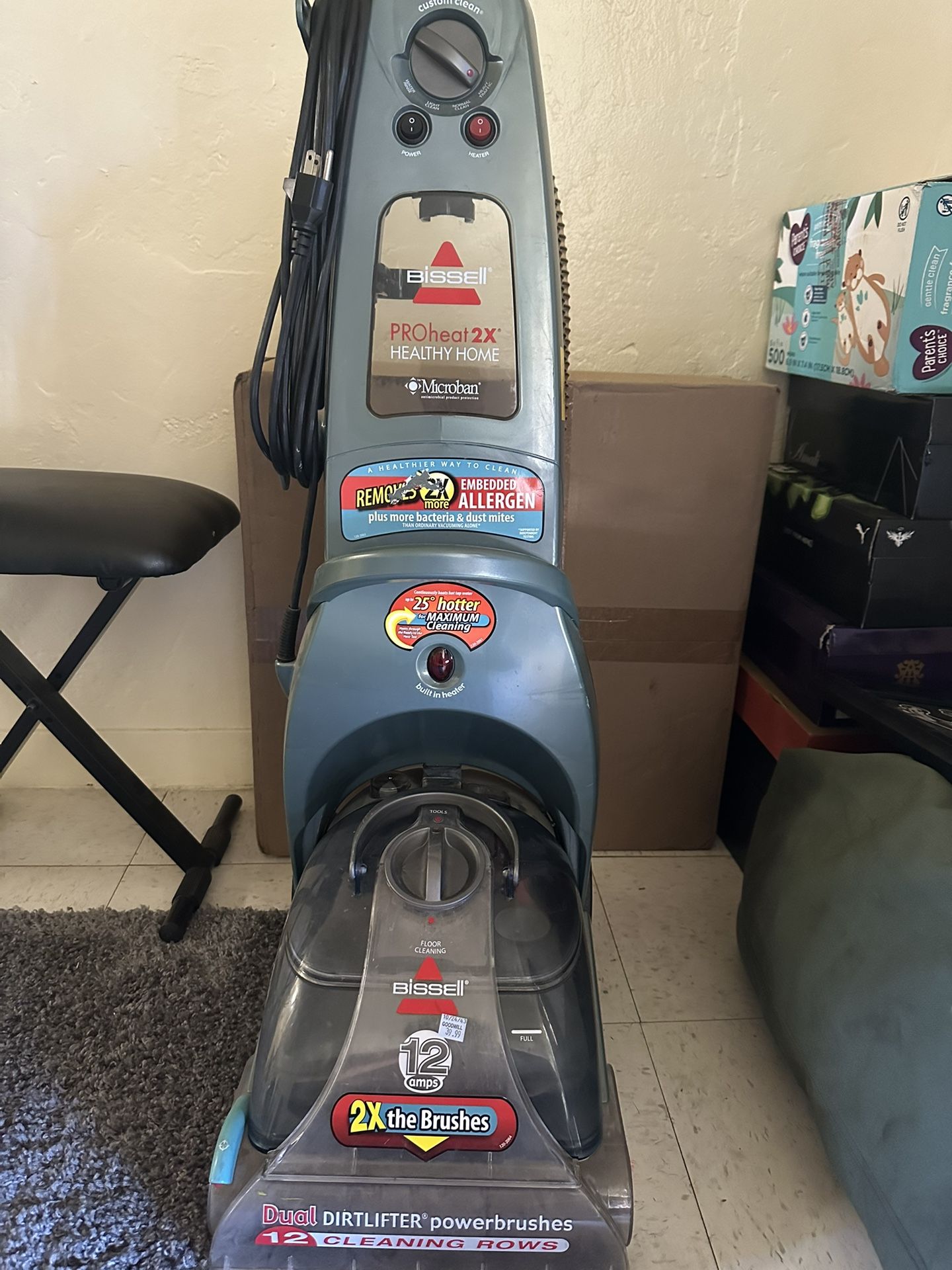 BISSELL PROHEAT2 CARPET CLEANER!
