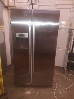 Bosch brand refrigerator measures 36 wide and 70 high 3 months warranty delivery and installation