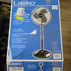 Lasko 16 Oscillating Pedestal Stand 3-Speed Fan, S16500, Black for Sale in  Los Angeles, CA - OfferUp