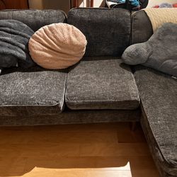 Grey L Shaped Couch 