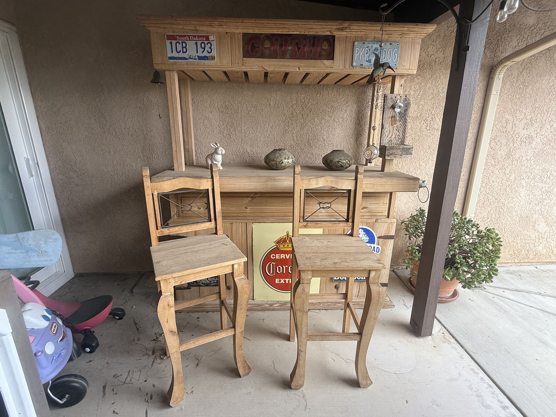 Solid Wood Bar