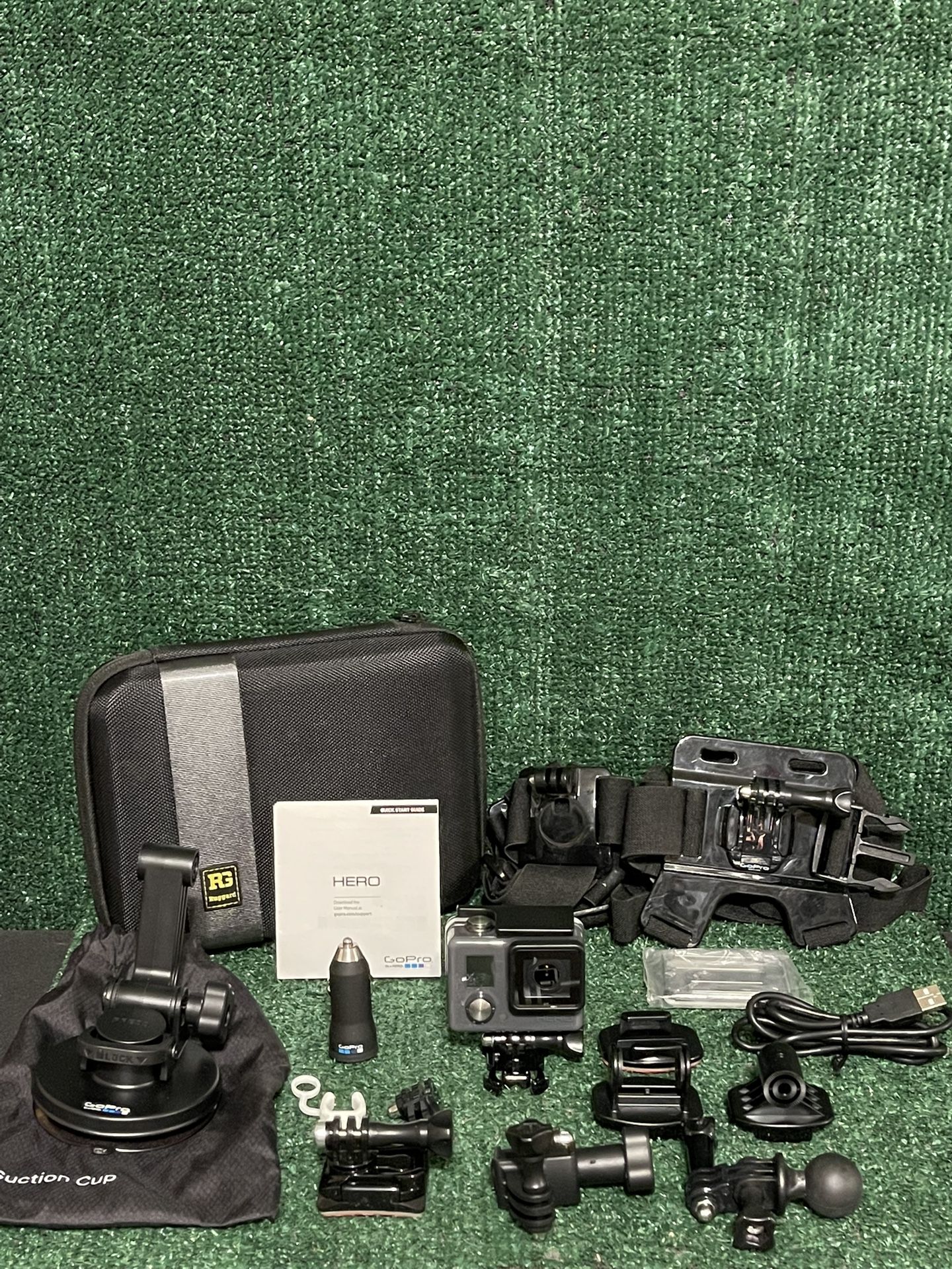 GoPro Hero HWBL1 CHDHA-301 Action Camera +Accsesories Tested & Working.
