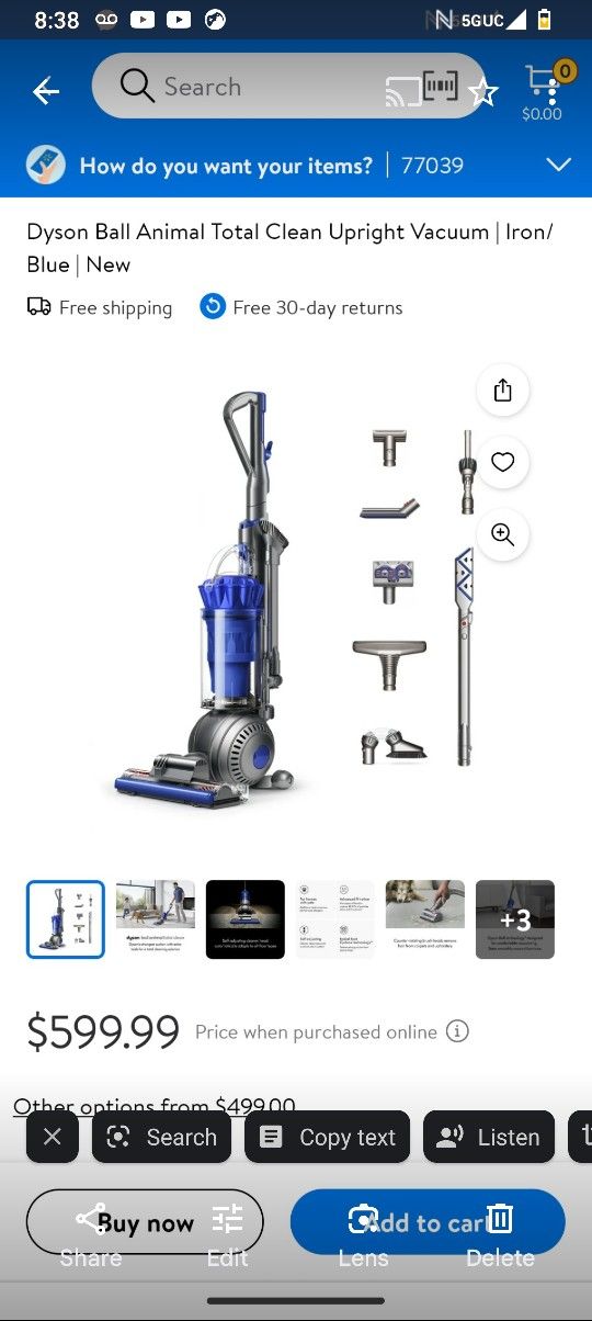 Dyson Vacuum - Open Box