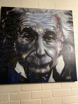 Canvas Albert Einstein — NEED GONE ASAP MOVING