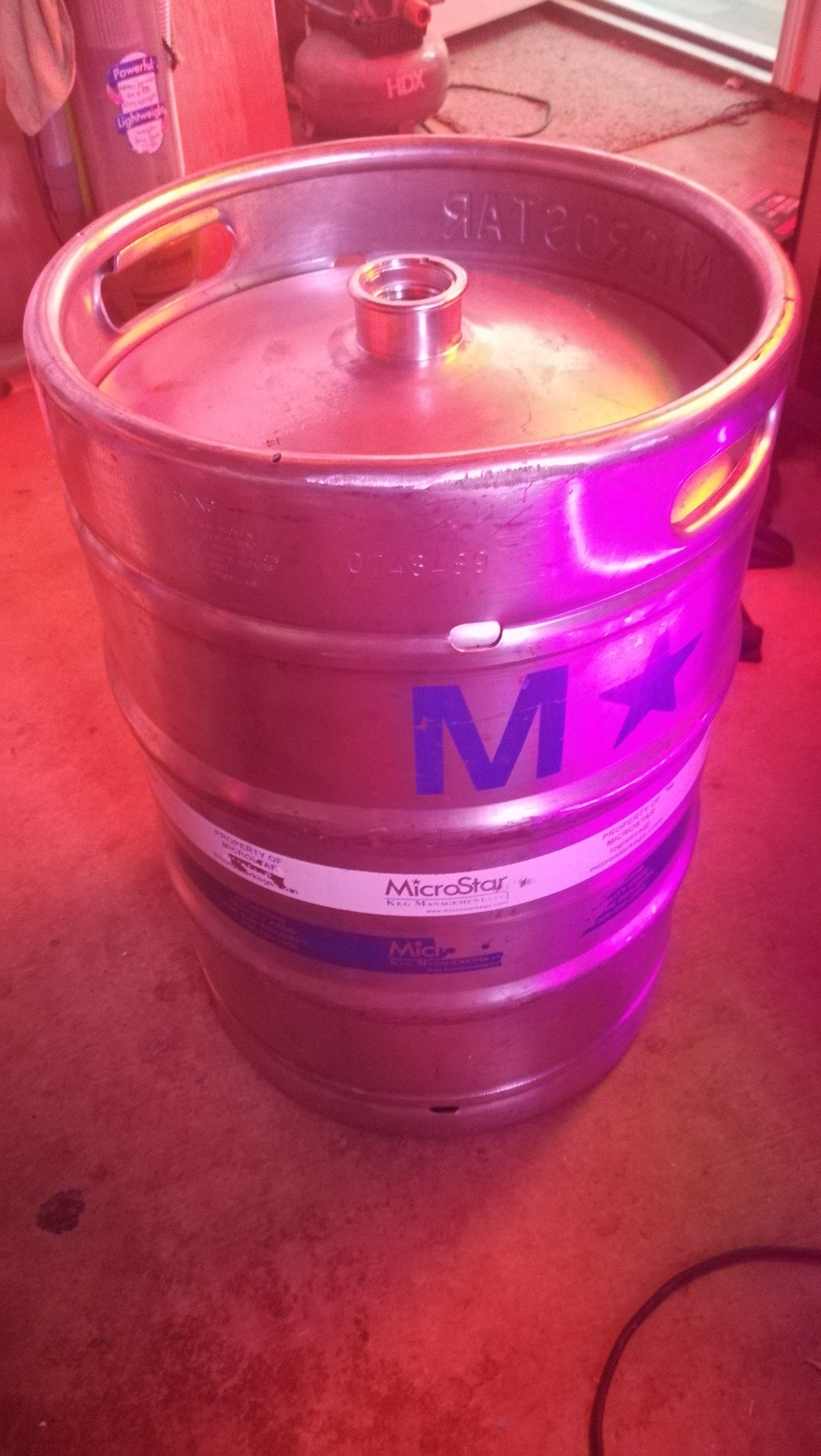 Microstar 15.5g empty keg