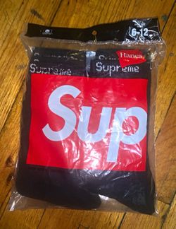 Supreme black supreme socks crew 4 pack