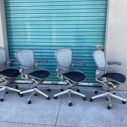 New Years special Titanium Aeron Size B $550 