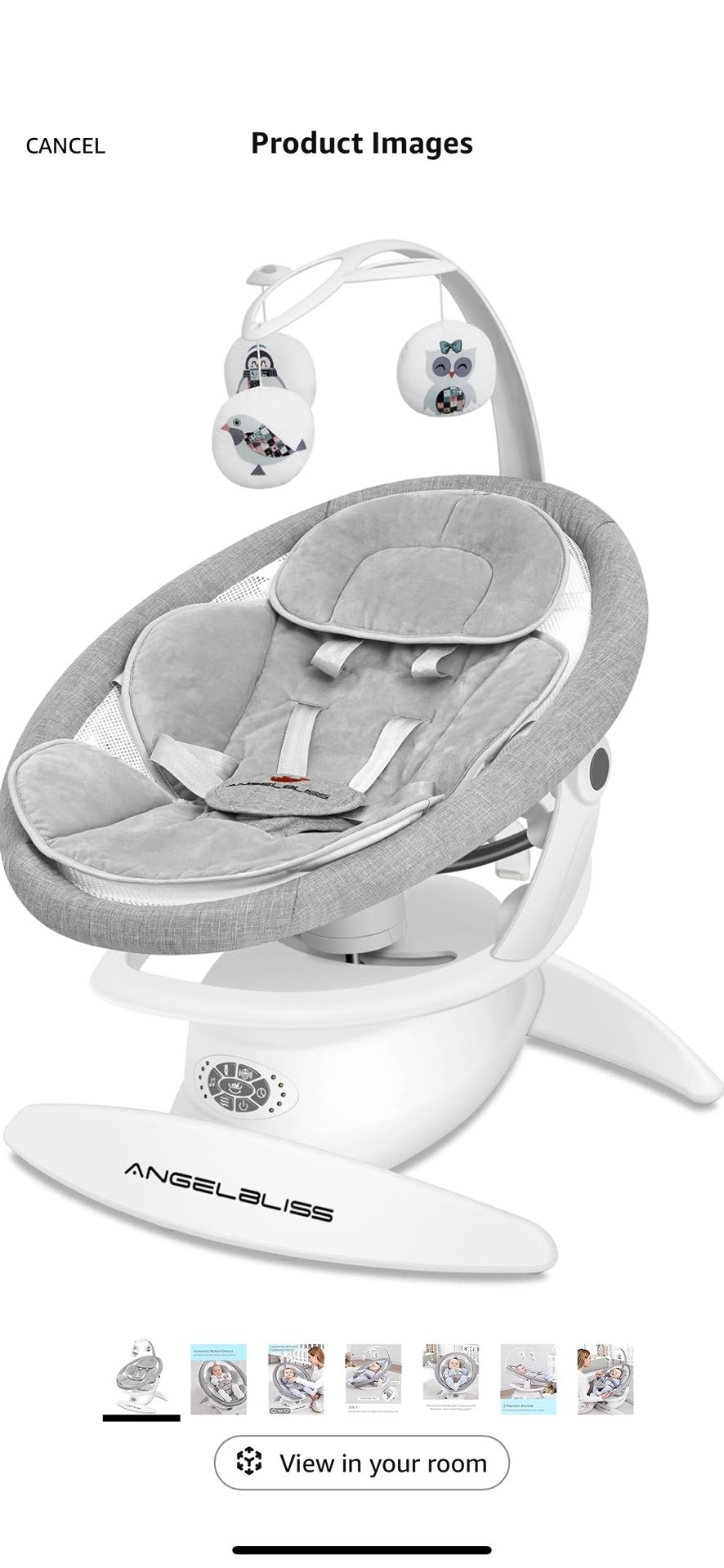 Baby Swing for Newborn Infant Toddler.