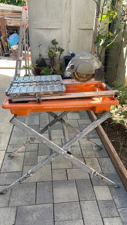 RIDGID 7” TILE SAW,GOOD CONDITION READY TO WORK