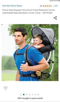 baby hiking backpack chicco SmartSupport Carrier free support without the bulk Aluminum Frame Chicco Hiking Backpack