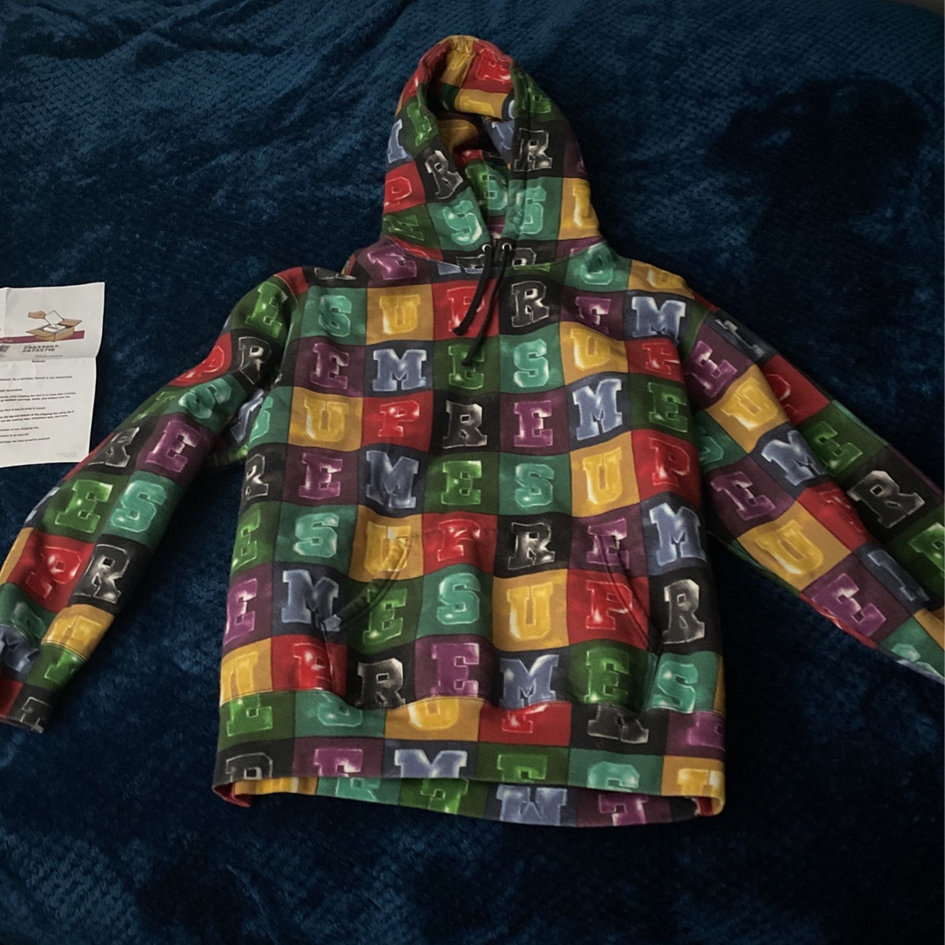 Supreme Blocks Multicolor Hoodie