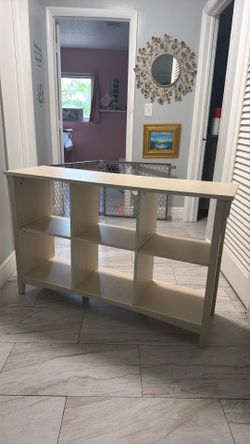6 - cube furniture storage / Color washed out white