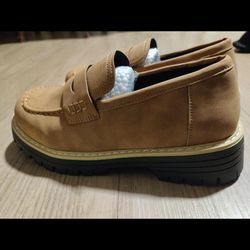 Camel Brown Women's Slip On Loafer Size 7