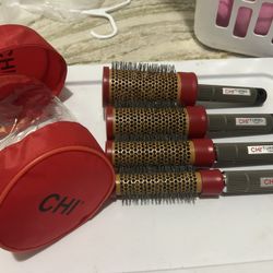 NEW!! Chi Turbo Round Nylon Brush Set