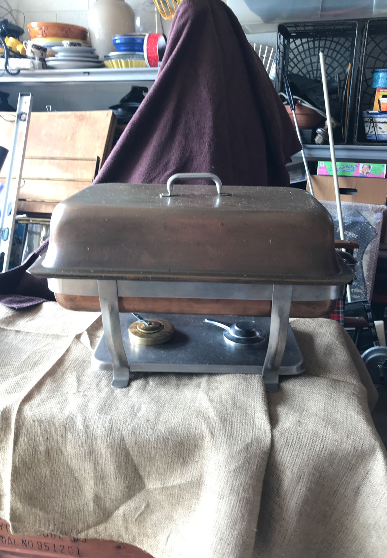 Vintage Copper chafing dish