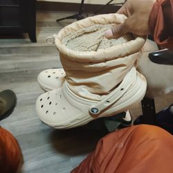Men's Tan Croc Boots Size 11