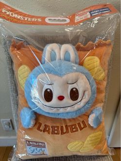 Pop Mart Labubu The Monsters Wacky Mart Series Chips Pillow NEW