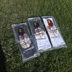 $30 BURBERRY BAPE TEES VARIOUS SIZES