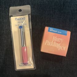 fwee blurry pudding pot in “without” + mini fingerlike silicone lip brush