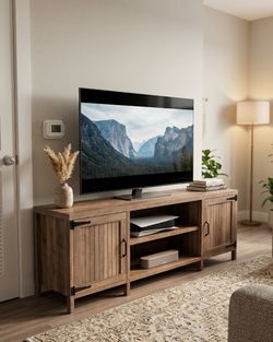 Modern Rustic Wood TV Stand