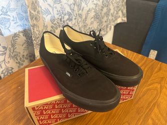 Black on black Vans size 11.5 worn once
