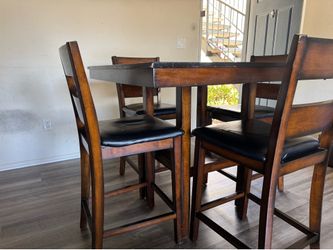 Dining table and chairs