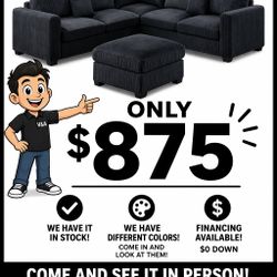     Black Sectional Only $875 🔥🔥🔥