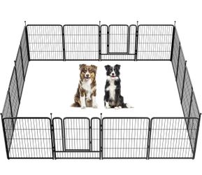 FXW Instant Dog Playpen, Ideal for RVers, Where Portability Meets Sturdiness, 32inch 16 Panels│Patented LDPA001CBK02-A