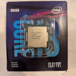 Intel i3 9100F CPU 