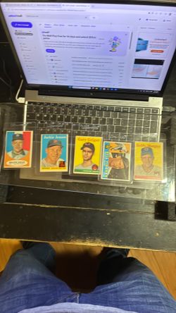 Baseball cards.  Several 100 with sleeves.