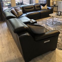 Leather Black Sectional $3000