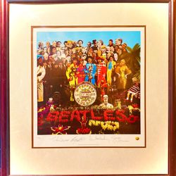 The Beatles Sgt Pepper’s Album artwork Limited Edition Lithograph COA - $1,500 