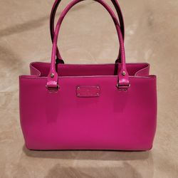 Kate Spade Large Handbag / Satchel, Hot Pink / Fuchsia Color