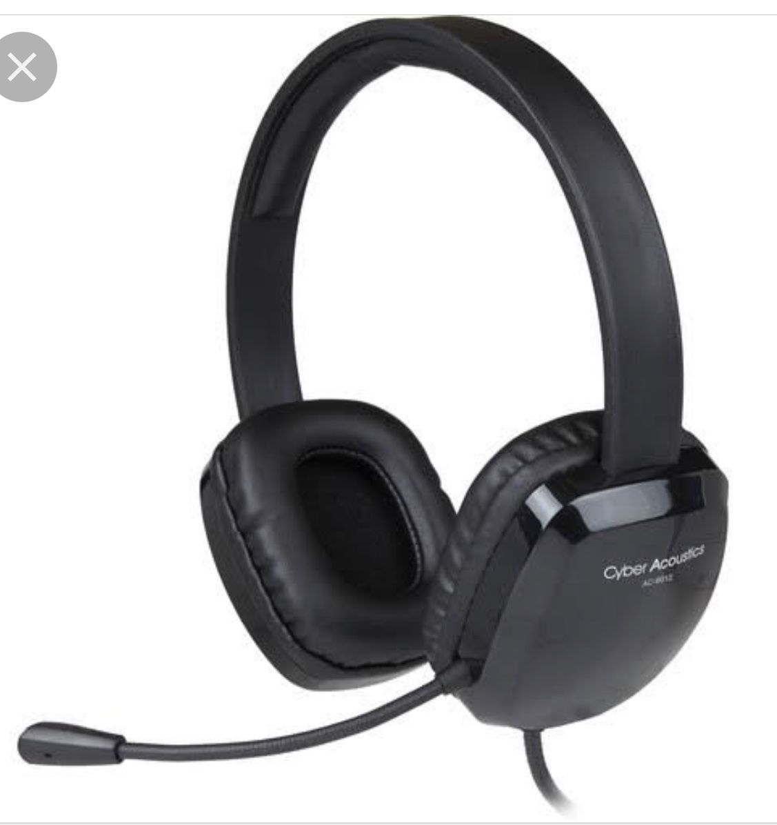cyber acoustics ac-6012 usb stereo headset