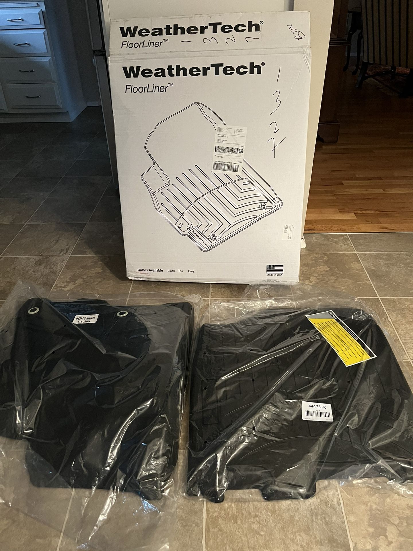 NEW Weather Tech Floor Liners/Mats For 2013-2020 Toyota Sienna-1st Row, Black