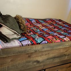 Kids Loft Bed With Stair Storage 