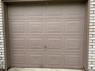 Garage door.