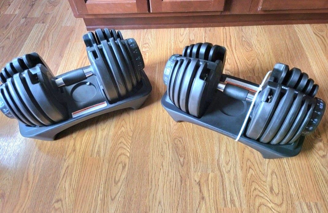 AJUSTABLE DUMBBELLS SET OF 2