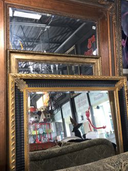 Assorted mirrors and sizes