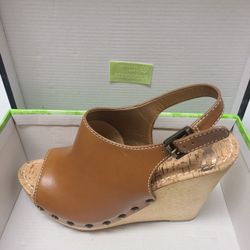 Brown Wedge Heels Women's 9