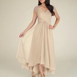 Brand new  Champagne High-low Dress