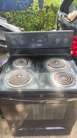 Whirlpool electric 4 burner stove