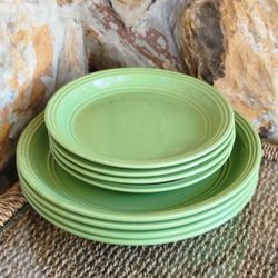 Mainstays 4 Each Green Salad And Dinner Plates