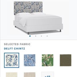 Toile Chintz Chinoiserie Bedroom furniture bed