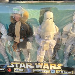 Luke Skywalker Han Solo Hoth Gear Snowtrooper AT-AT Driver 1998 Star Wars 12in