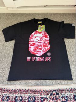 Black and pink  bape shirts